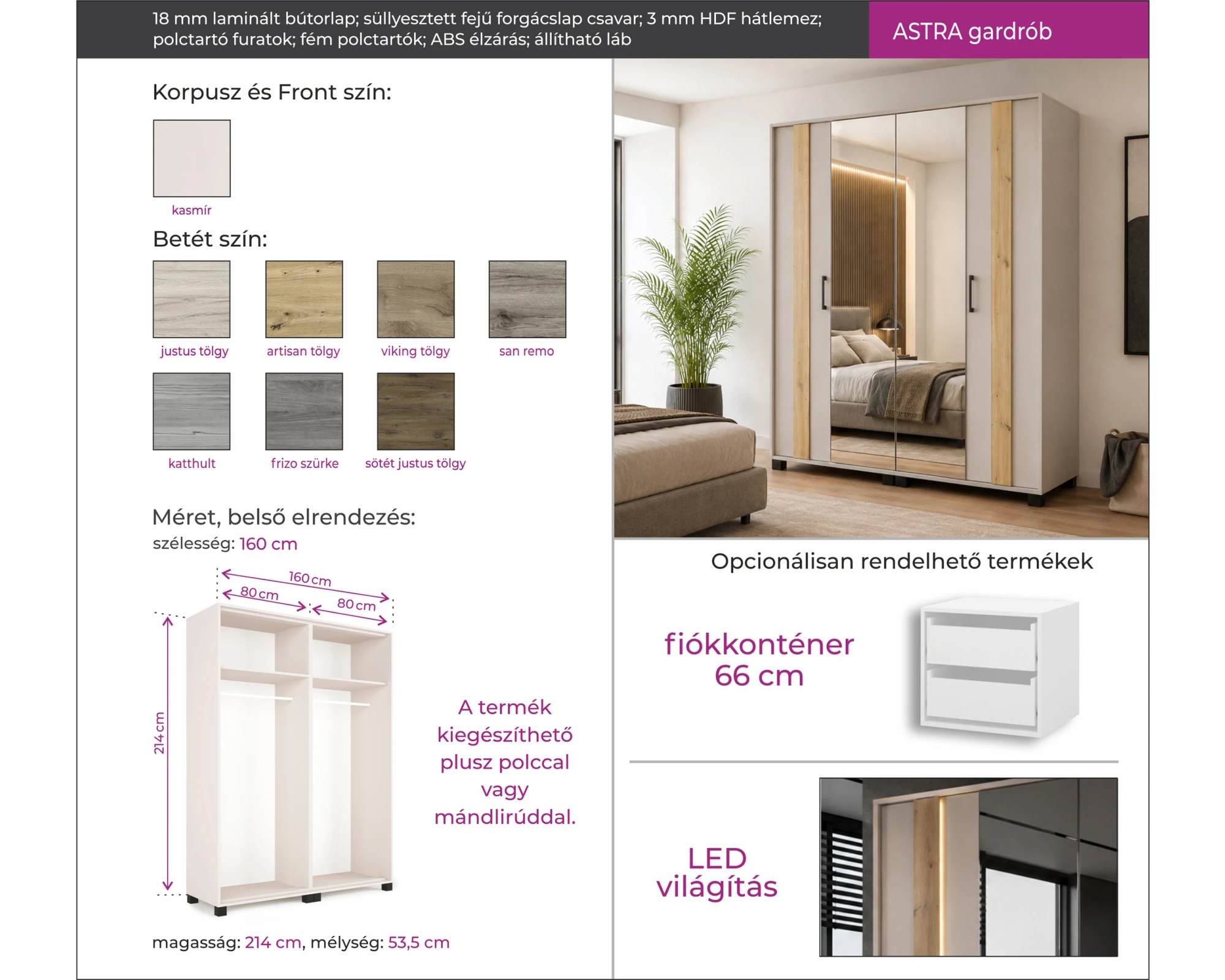 Astra nyílóajtós gardrób - Image 20
